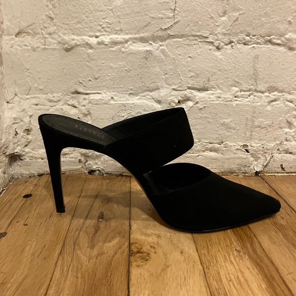 Never worn!!! Barneys NY Black Suede Heels! - Picture 3 of 5